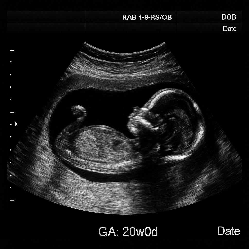 Ultraschall Baby Ultraschallbild personalisierbar Schwangerschaft Foto Bild mit Name und Datum
