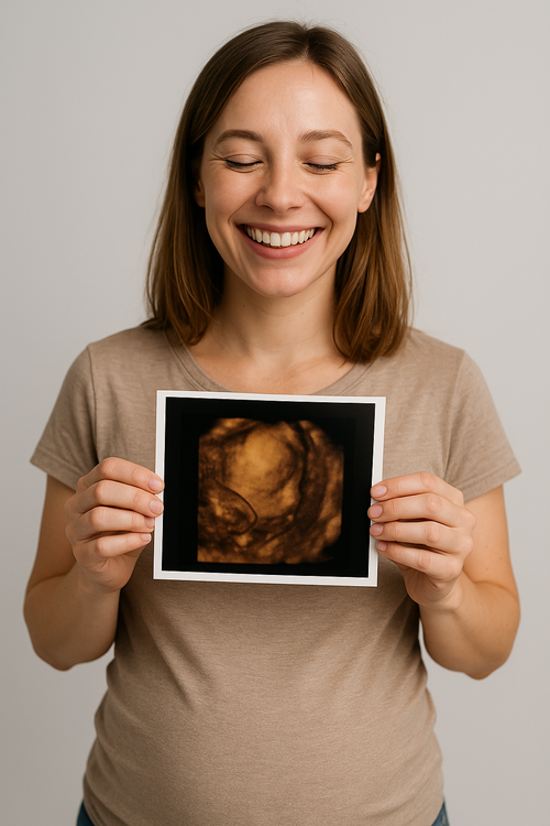 3D süßes Ultraschallbild personalisiert – mit Namen, Datum & Schwangerschaftswoche