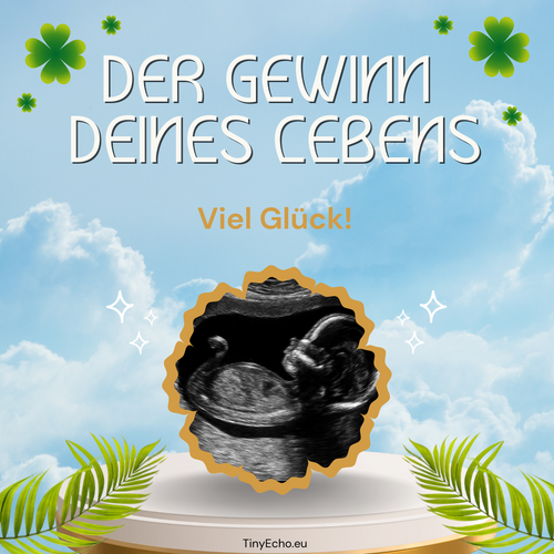 Schwangerschafts-Rubbelkarte – Schwangerschafts­-Announcement mit Ultraschallfoto