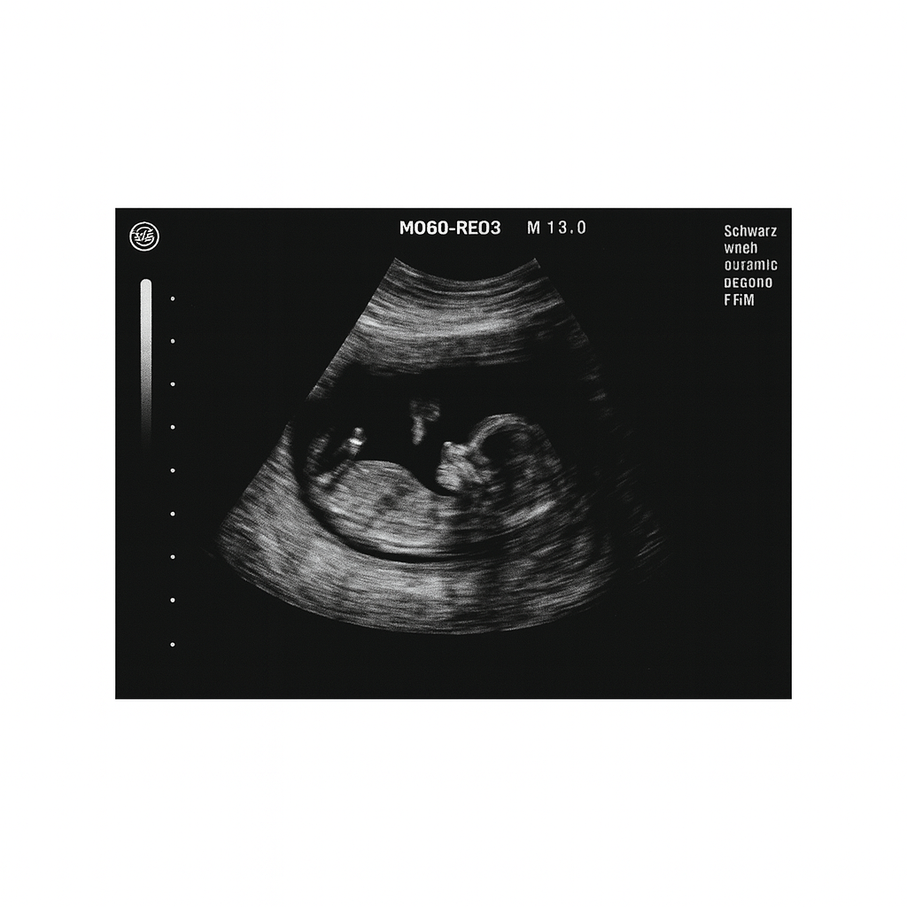 Ultraschall Baby Ultraschallbild personalisierbar Schwangerschaft Foto Bild mit Name und Datum
